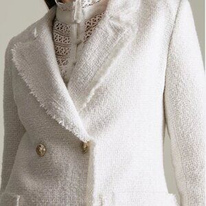 NWT Lydia for Karen Millen Boucle Double-breasted Blazer - 8